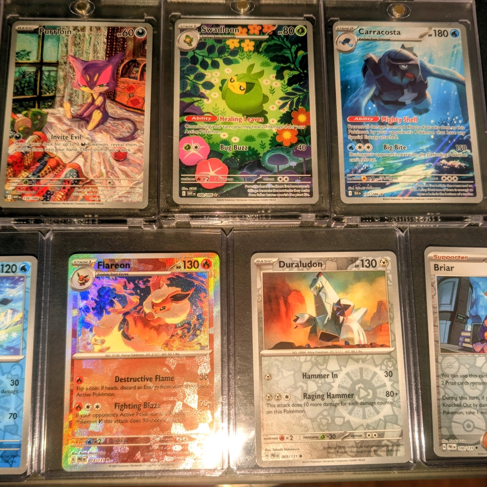 Pokemon Trading Card Collection Full Arts And A Masterball Flareon